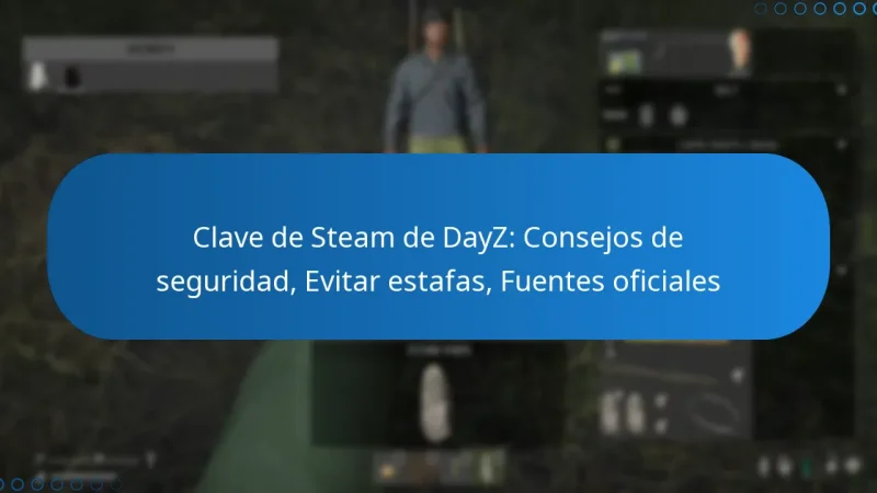 Clave de Steam de DayZ: Consejos de seguridad, Evitar estafas, Fuentes oficiales